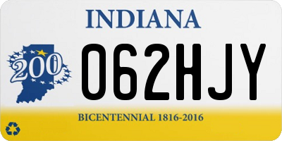 IN license plate 062HJY