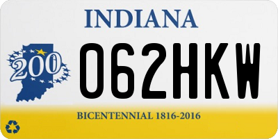 IN license plate 062HKW