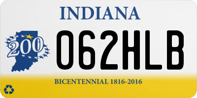 IN license plate 062HLB
