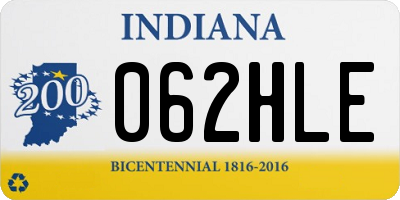 IN license plate 062HLE
