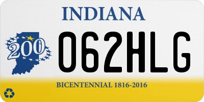 IN license plate 062HLG