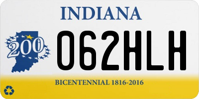 IN license plate 062HLH