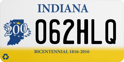 IN license plate 062HLQ