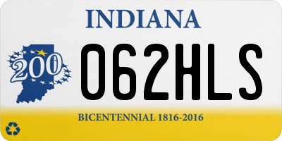 IN license plate 062HLS