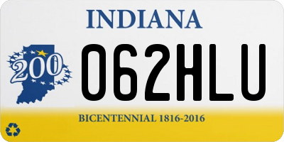 IN license plate 062HLU