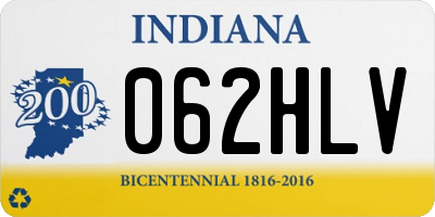 IN license plate 062HLV