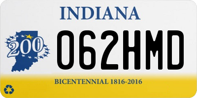 IN license plate 062HMD