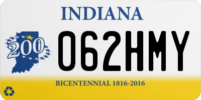 IN license plate 062HMY
