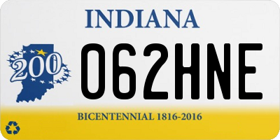 IN license plate 062HNE