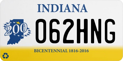 IN license plate 062HNG