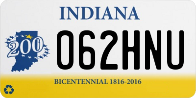 IN license plate 062HNU