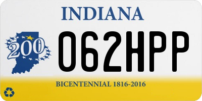 IN license plate 062HPP