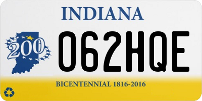 IN license plate 062HQE