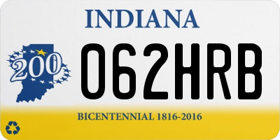 IN license plate 062HRB