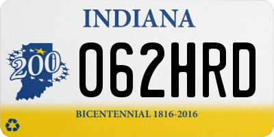 IN license plate 062HRD