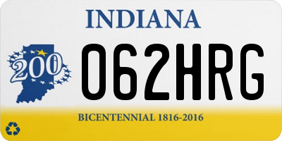 IN license plate 062HRG
