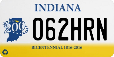 IN license plate 062HRN