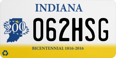 IN license plate 062HSG