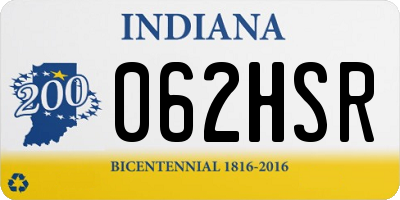 IN license plate 062HSR