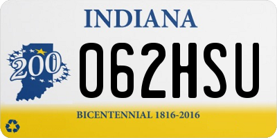 IN license plate 062HSU