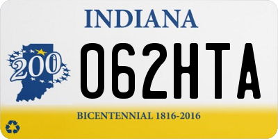 IN license plate 062HTA