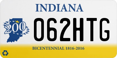IN license plate 062HTG