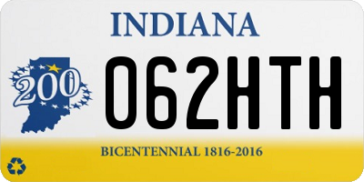 IN license plate 062HTH