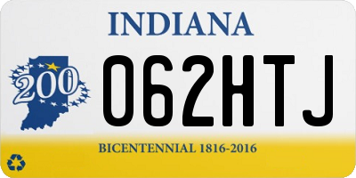 IN license plate 062HTJ