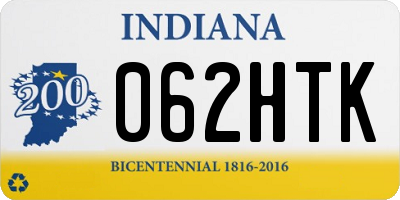 IN license plate 062HTK