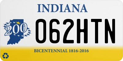 IN license plate 062HTN