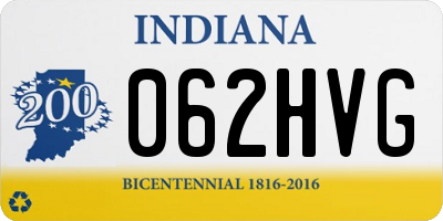 IN license plate 062HVG