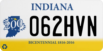 IN license plate 062HVN