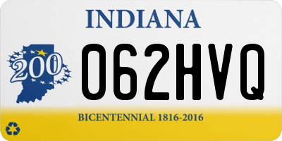 IN license plate 062HVQ