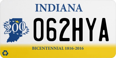 IN license plate 062HYA