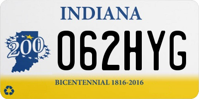 IN license plate 062HYG