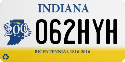 IN license plate 062HYH