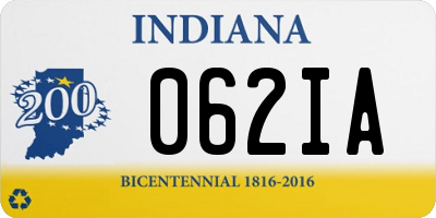 IN license plate 062IA