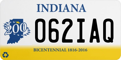 IN license plate 062IAQ
