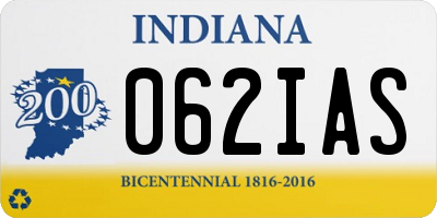 IN license plate 062IAS
