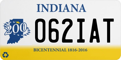 IN license plate 062IAT