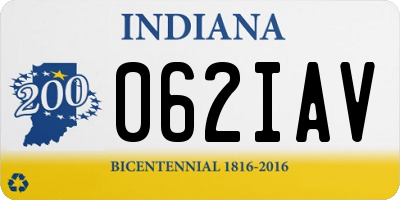 IN license plate 062IAV
