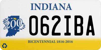 IN license plate 062IBA