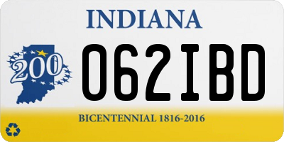 IN license plate 062IBD