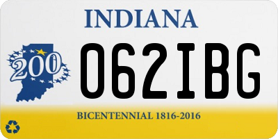 IN license plate 062IBG