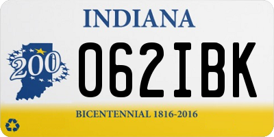 IN license plate 062IBK