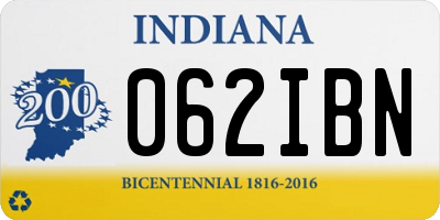 IN license plate 062IBN