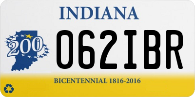 IN license plate 062IBR