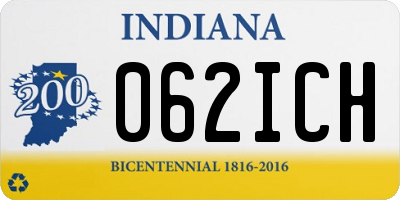 IN license plate 062ICH