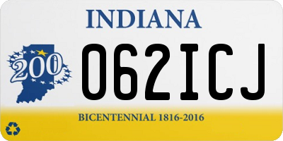 IN license plate 062ICJ