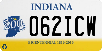 IN license plate 062ICW